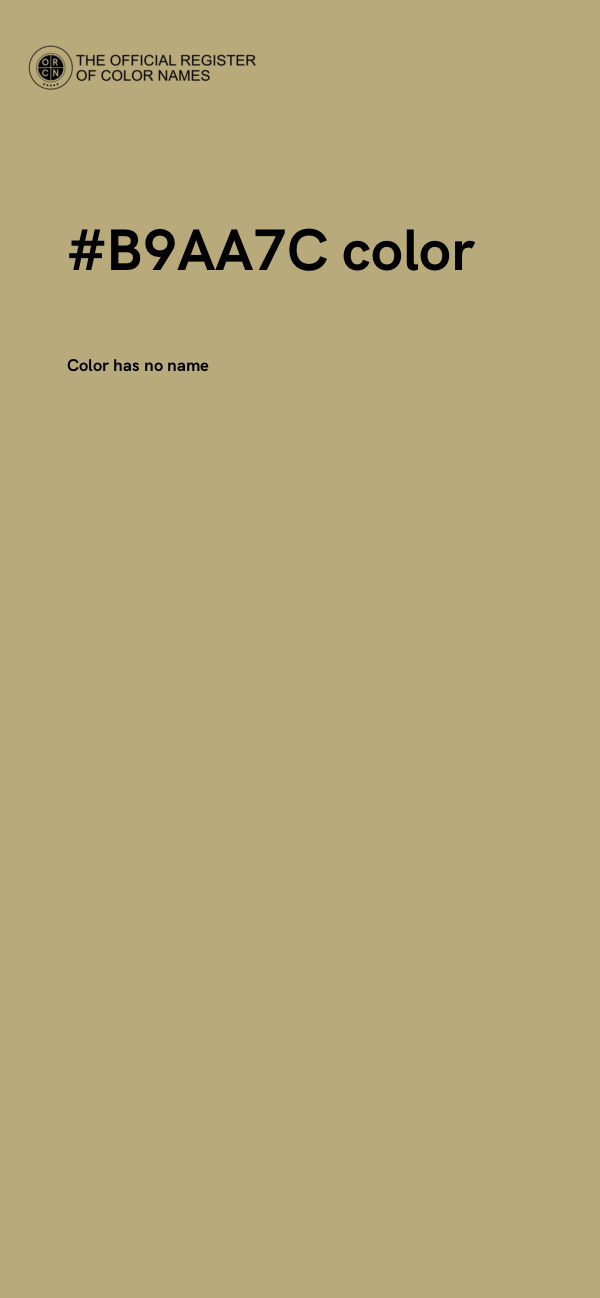 #B9AA7C color image