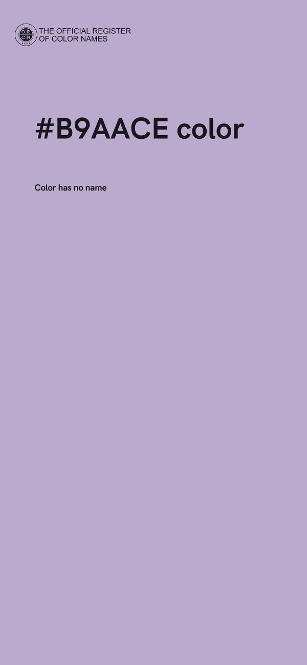 #B9AACE color image