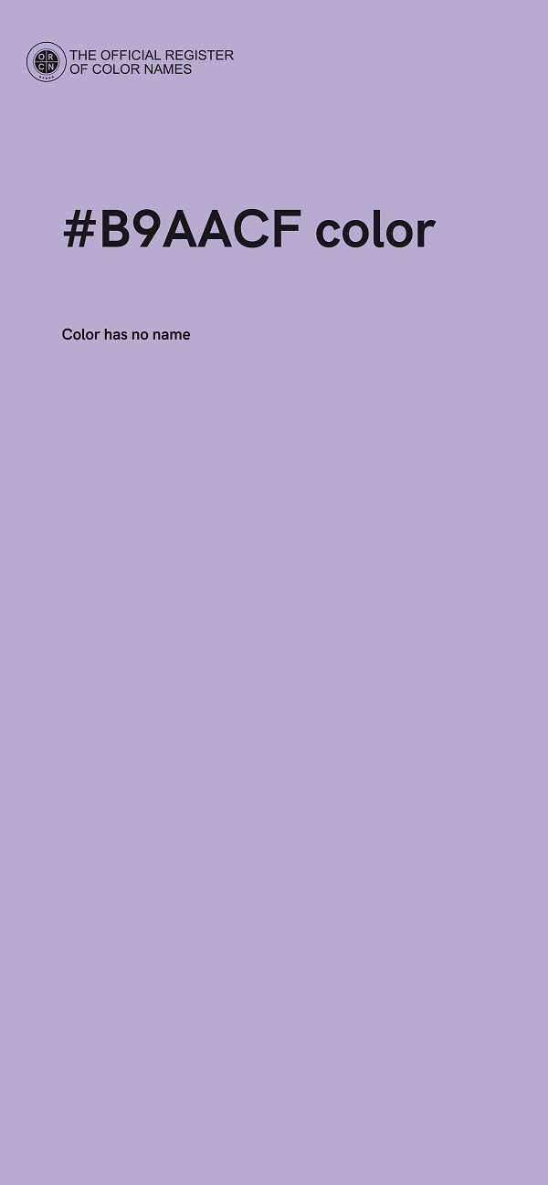 #B9AACF color image