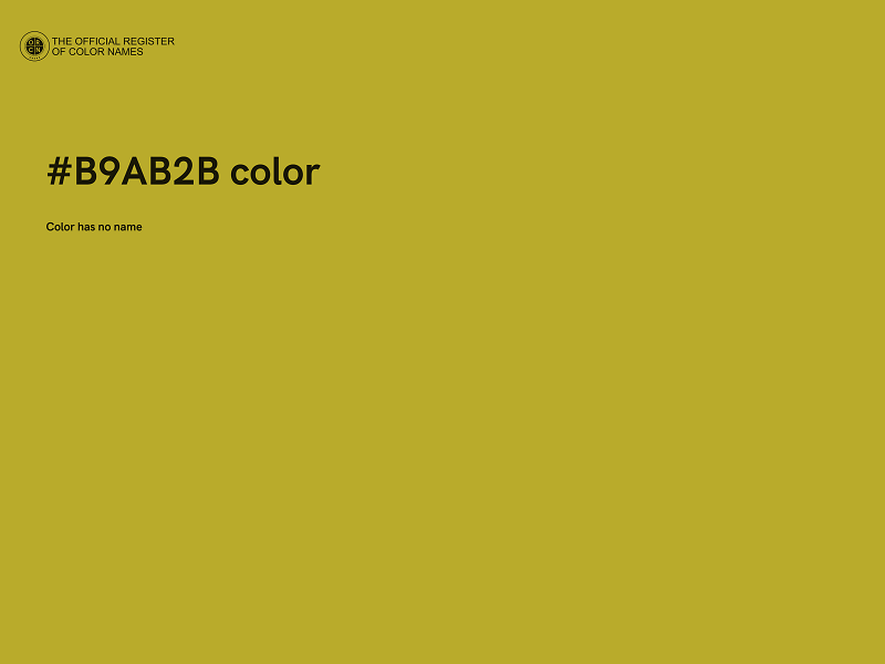 #B9AB2B color image