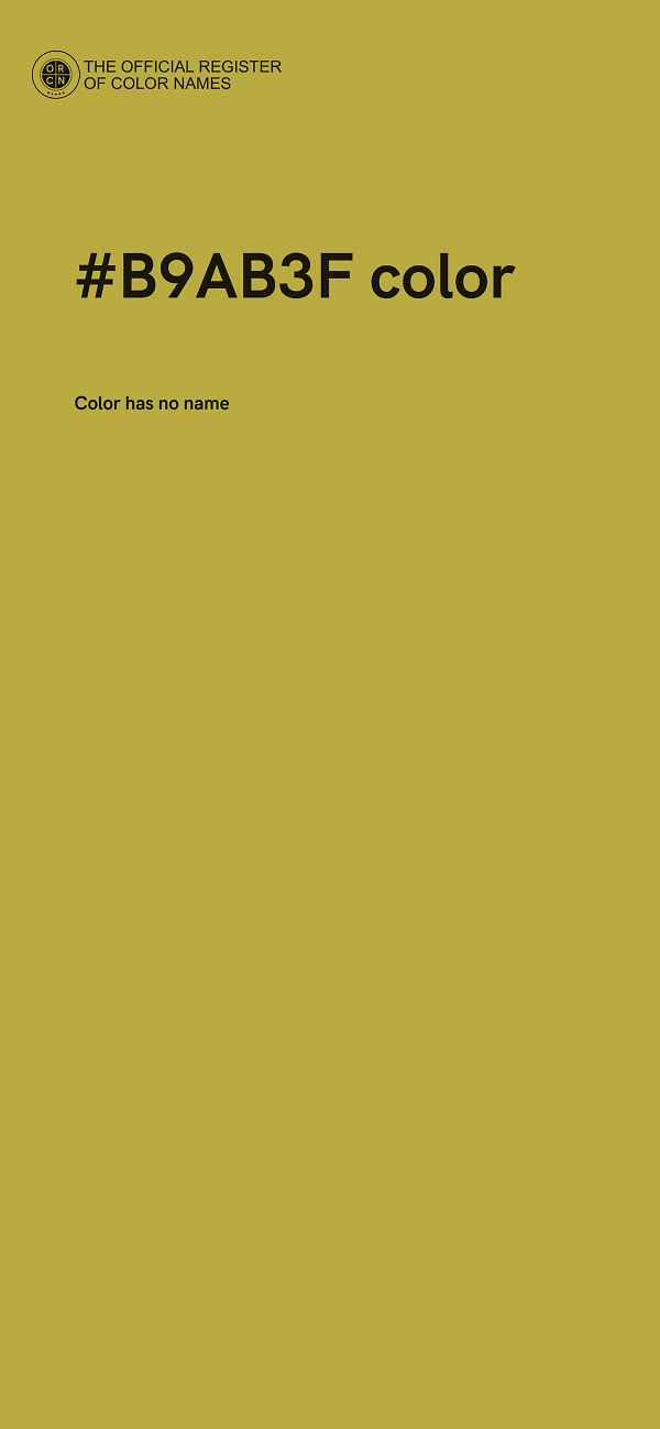 #B9AB3F color image