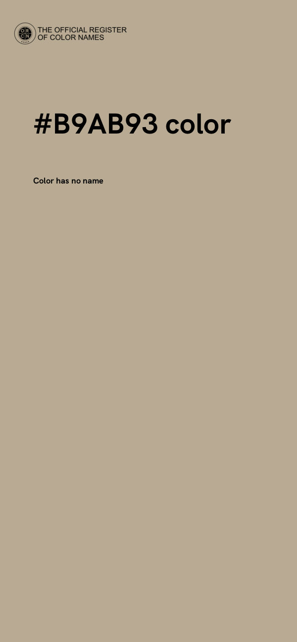 #B9AB93 color image
