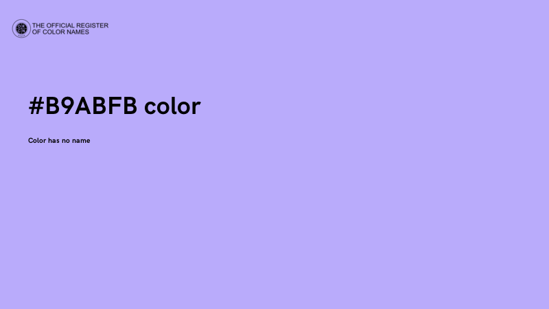#B9ABFB color image