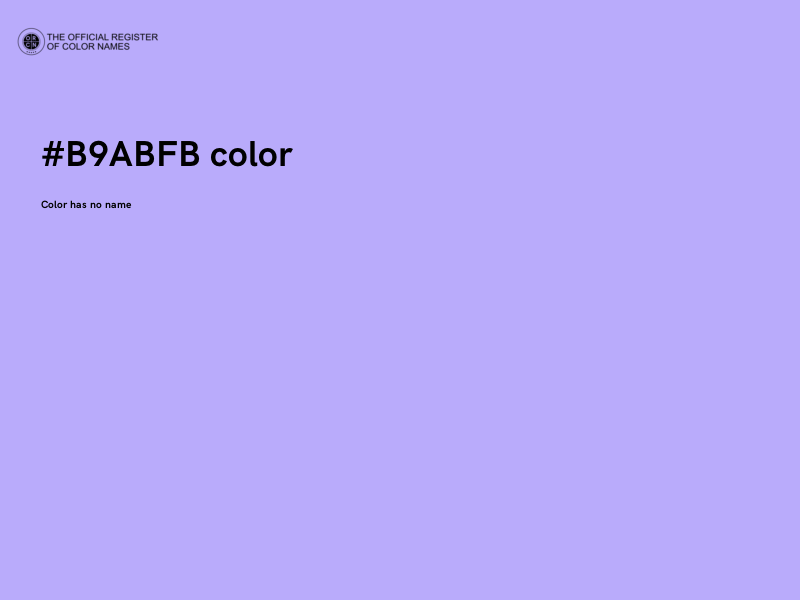 #B9ABFB color image