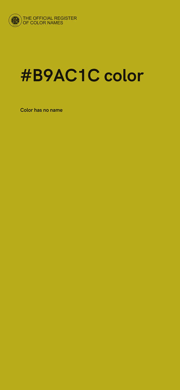 #B9AC1C color image