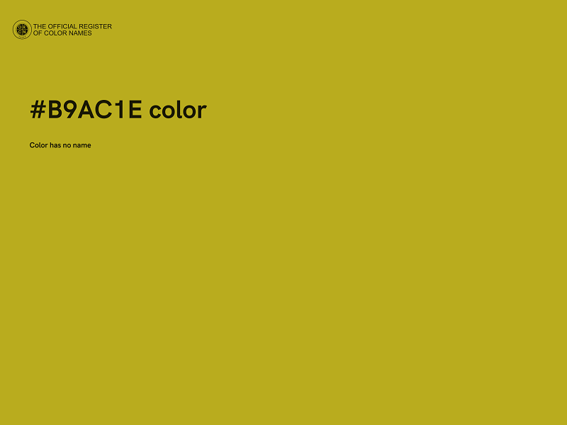 #B9AC1E color image