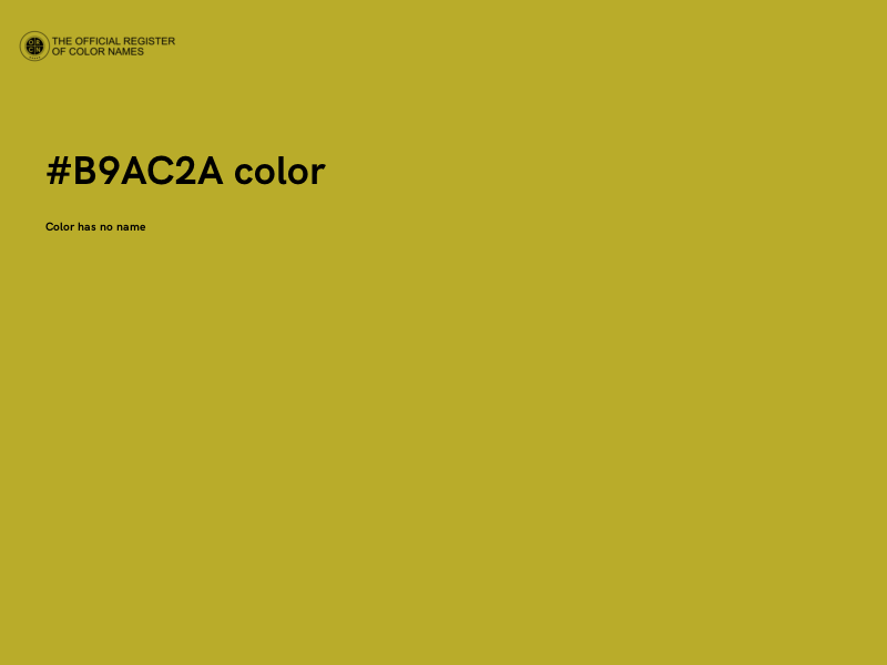 #B9AC2A color image