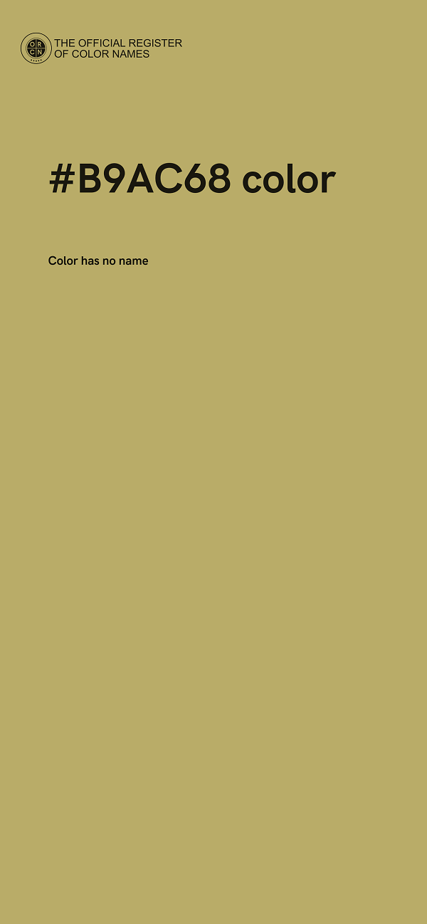 #B9AC68 color image