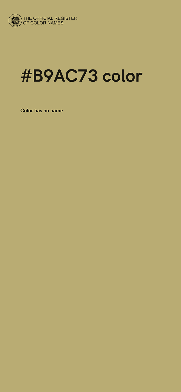 #B9AC73 color image