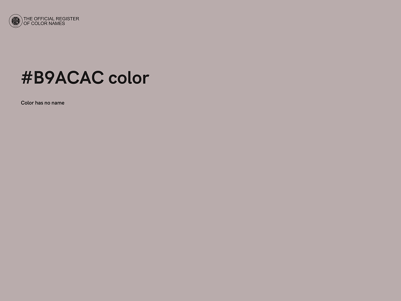 #B9ACAC color image