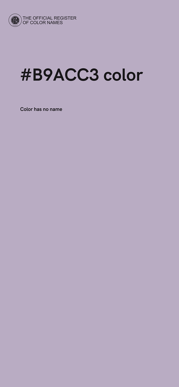 #B9ACC3 color image