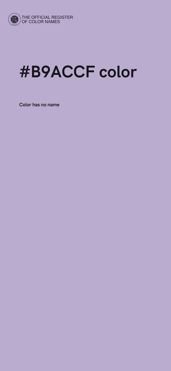 #B9ACCF color image
