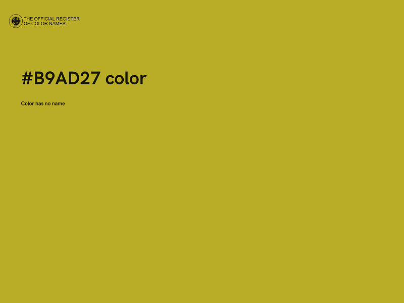 #B9AD27 color image