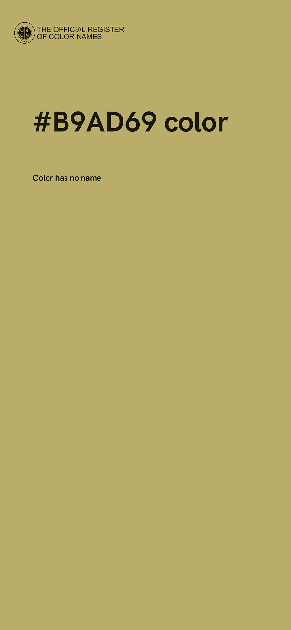 #B9AD69 color image