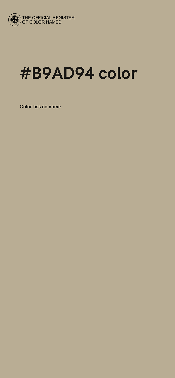 #B9AD94 color image