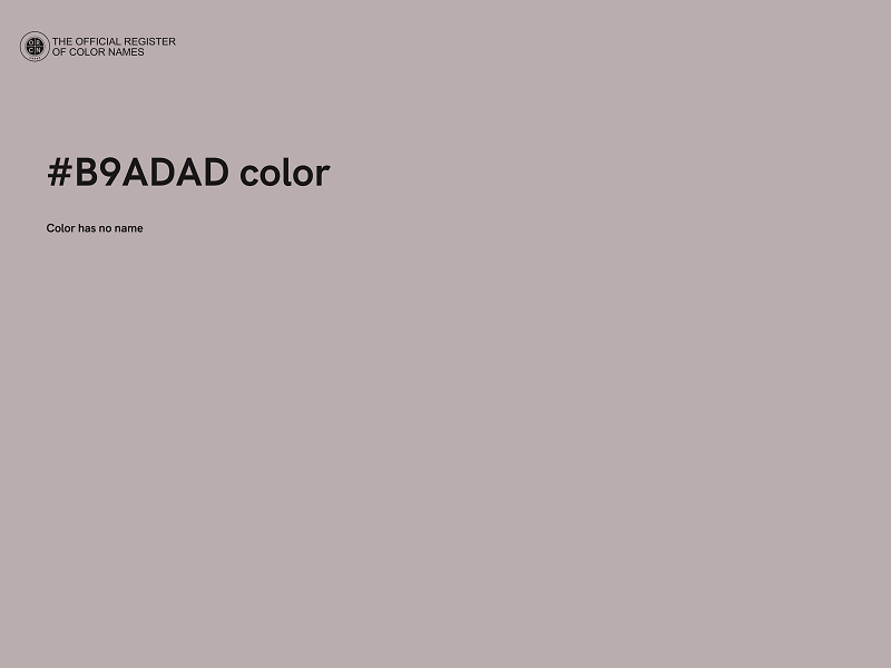 #B9ADAD color image