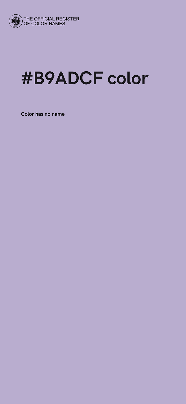 #B9ADCF color image