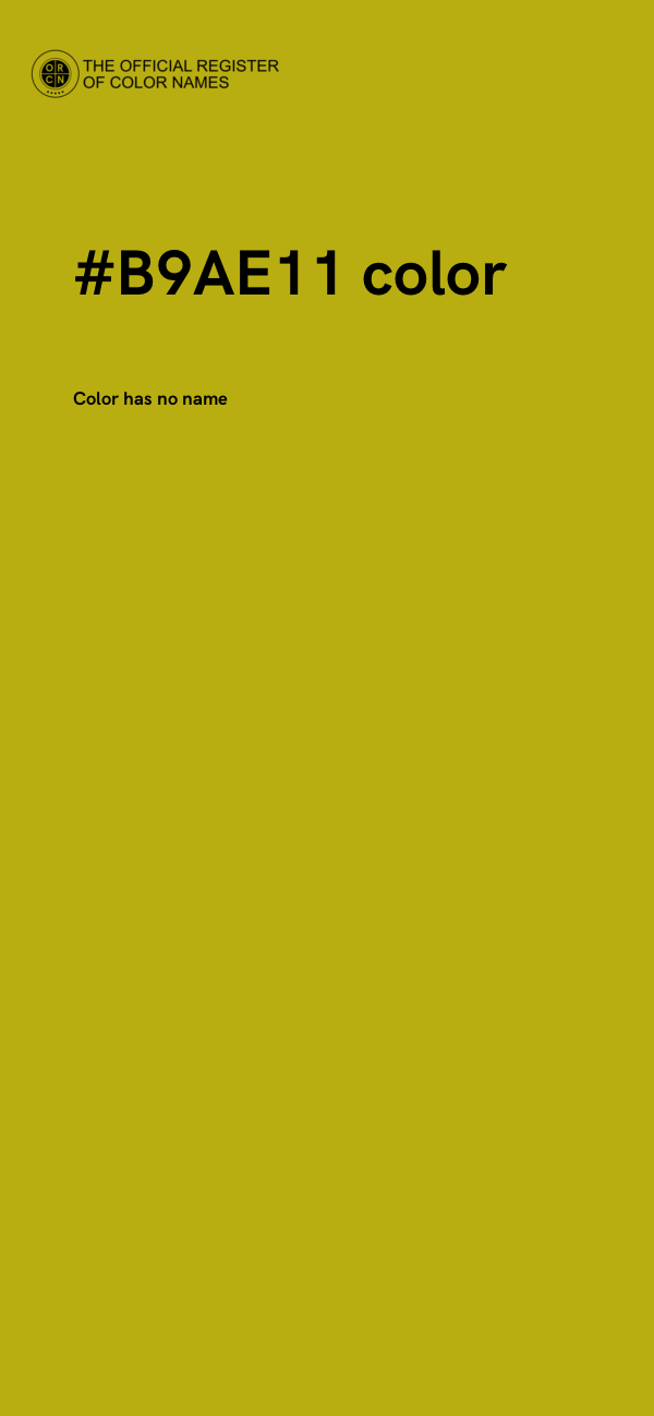 #B9AE11 color image