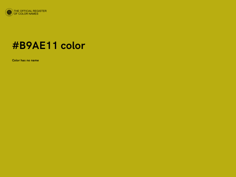 #B9AE11 color image
