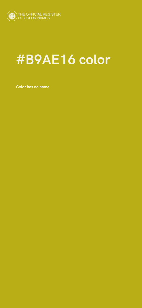 #B9AE16 color image