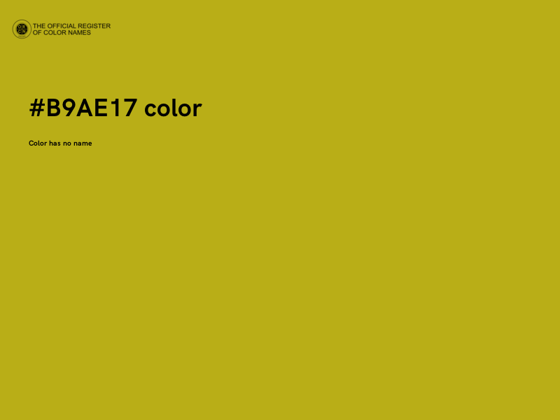 #B9AE17 color image