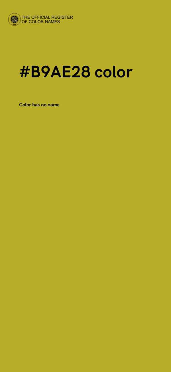 #B9AE28 color image