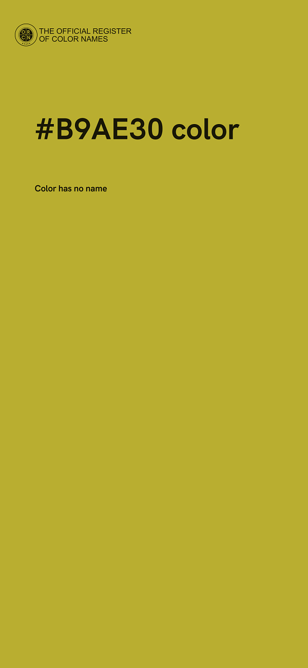 #B9AE30 color image