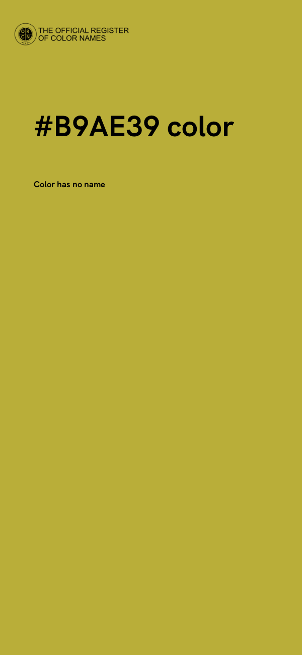 #B9AE39 color image