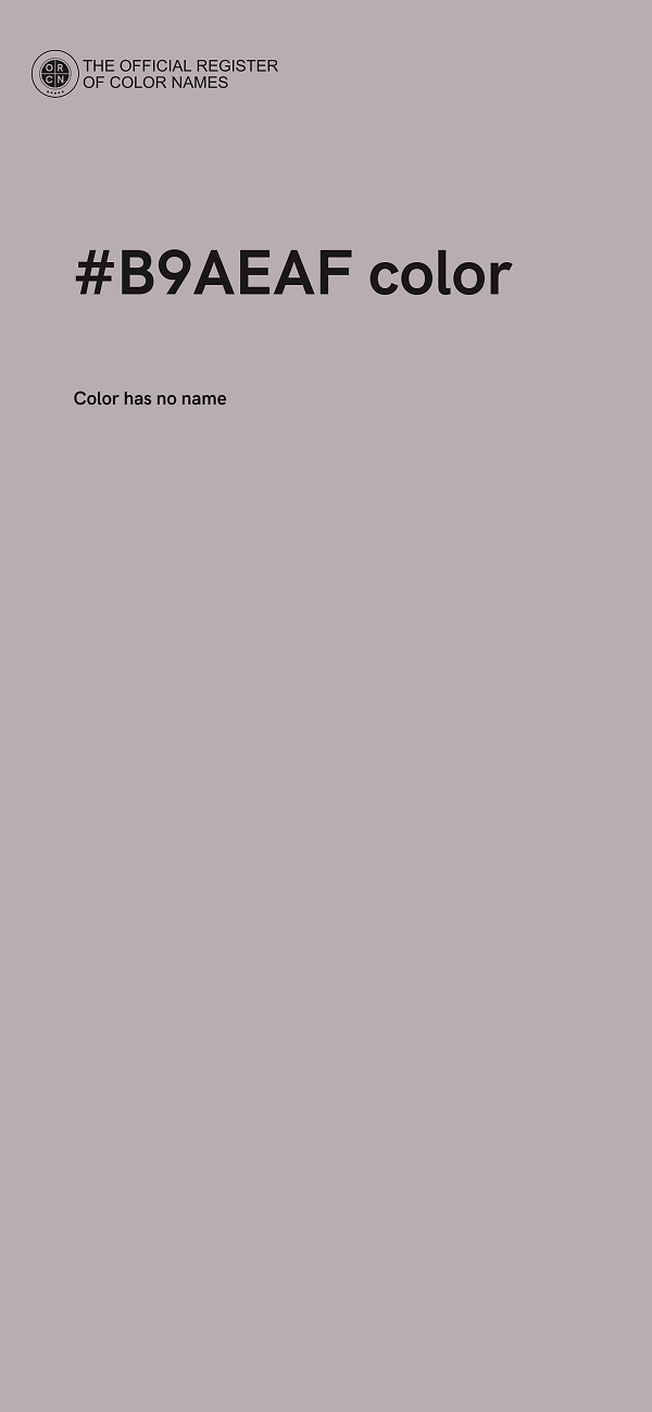 #B9AEAF color image