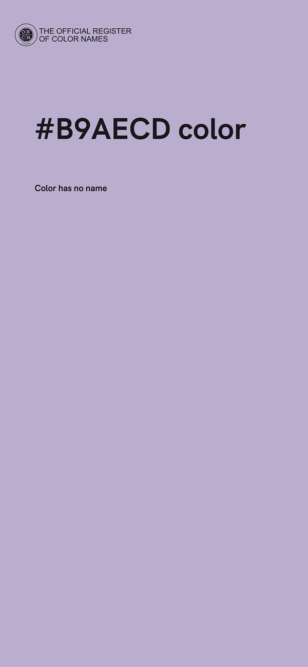 #B9AECD color image