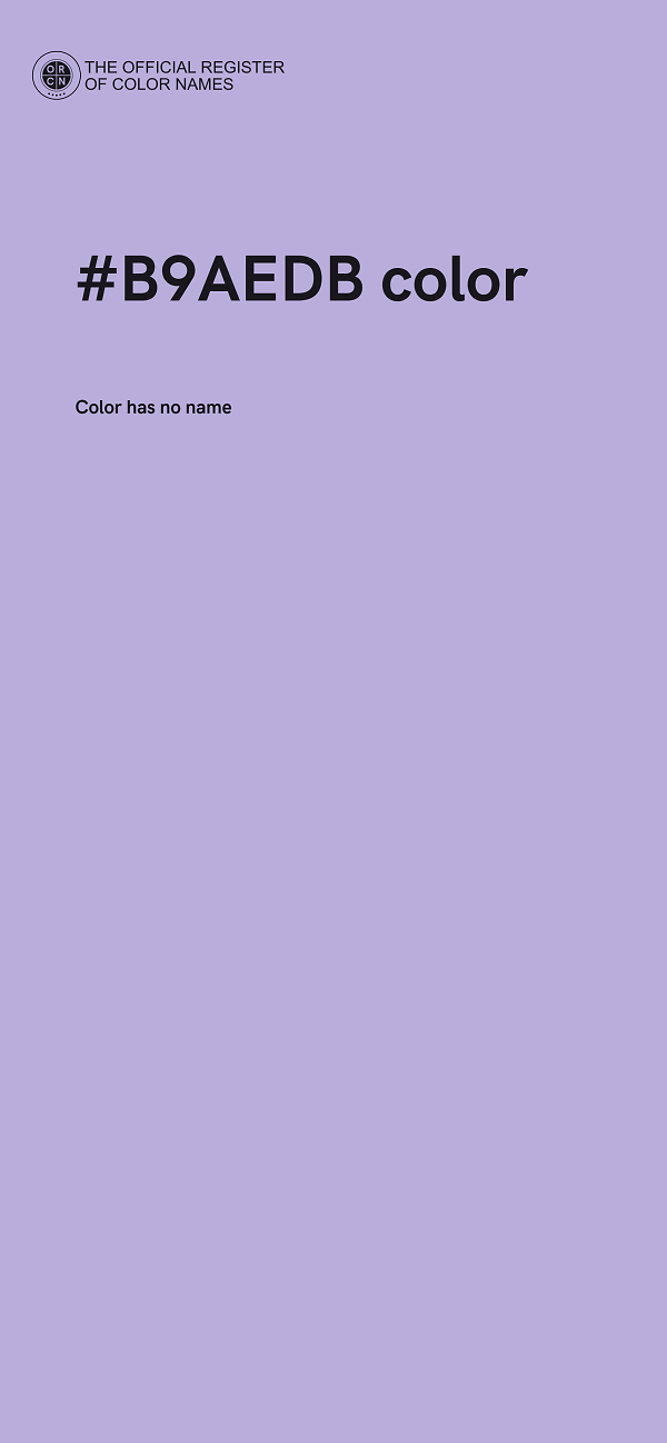 #B9AEDB color image