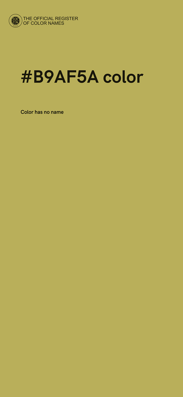 #B9AF5A color image