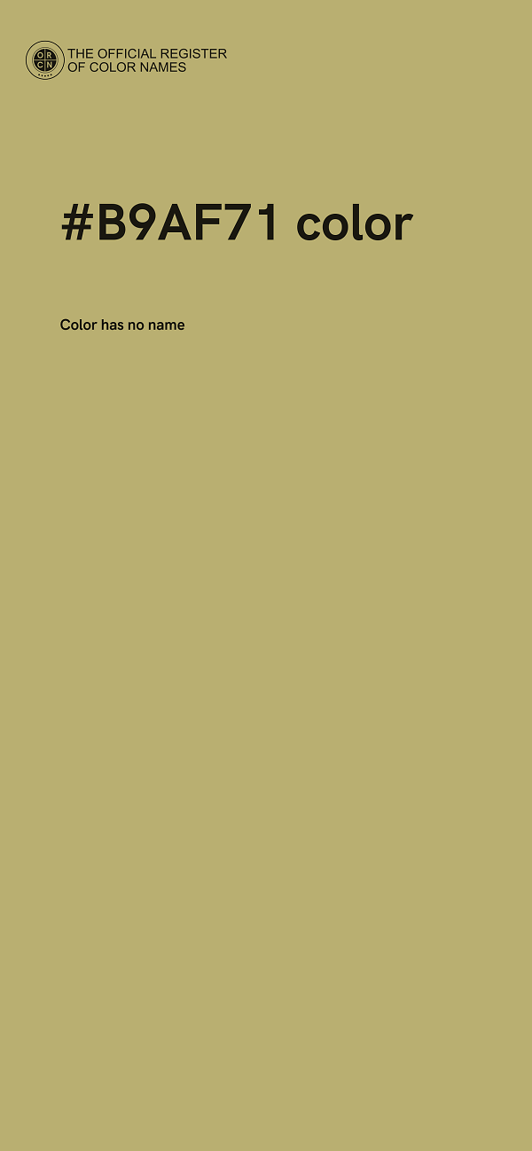 #B9AF71 color image