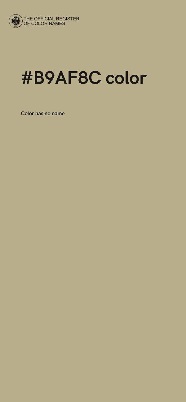 #B9AF8C color image