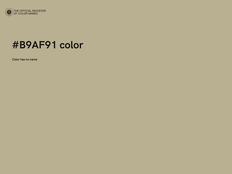 #B9AF91 color image