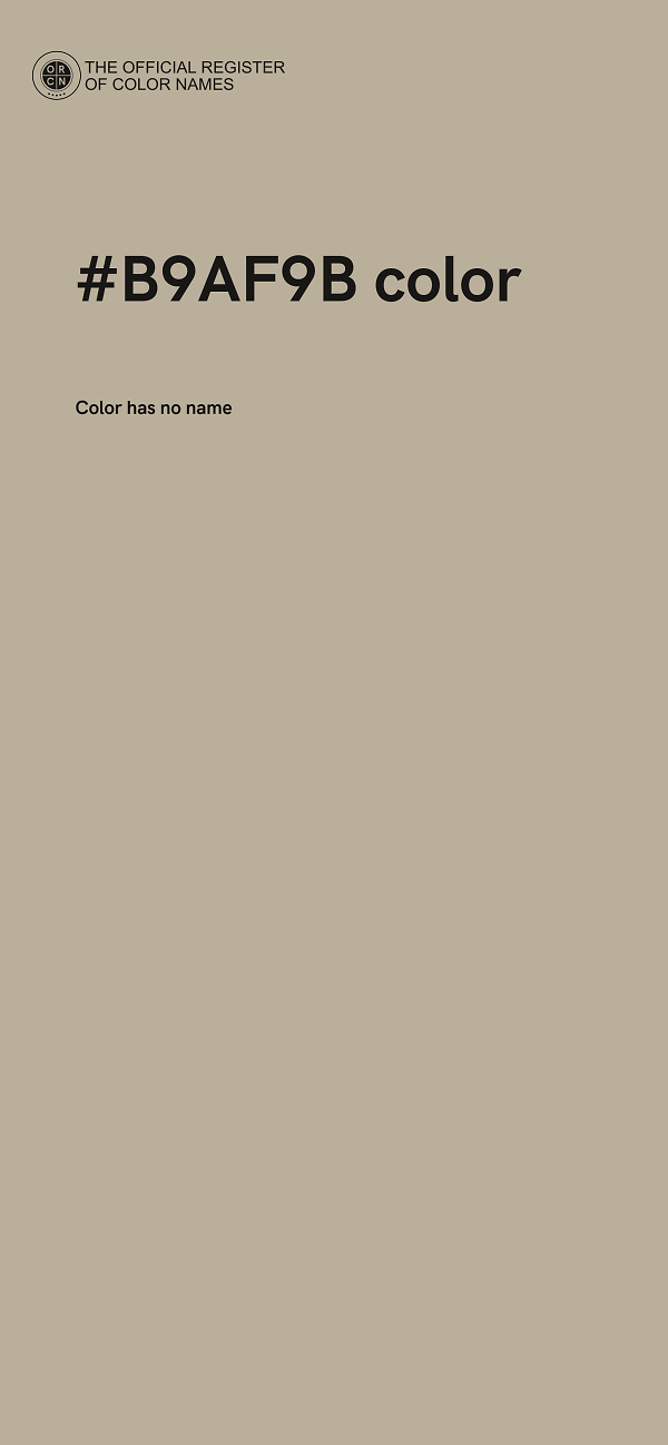 #B9AF9B color image