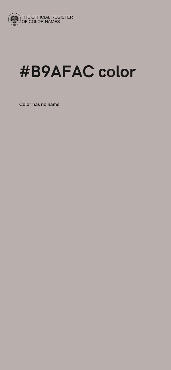 #B9AFAC color image