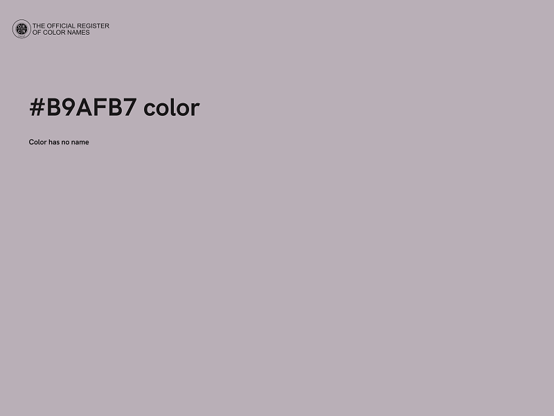 #B9AFB7 color image