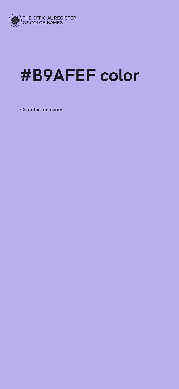 #B9AFEF color image