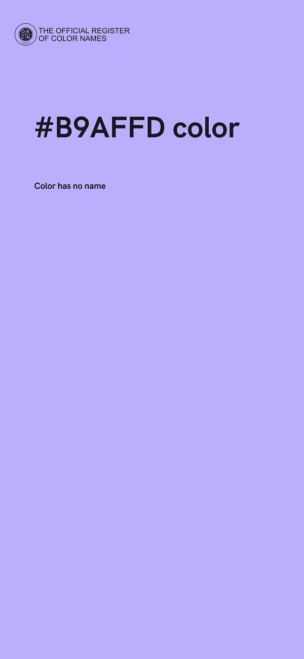 #B9AFFD color image