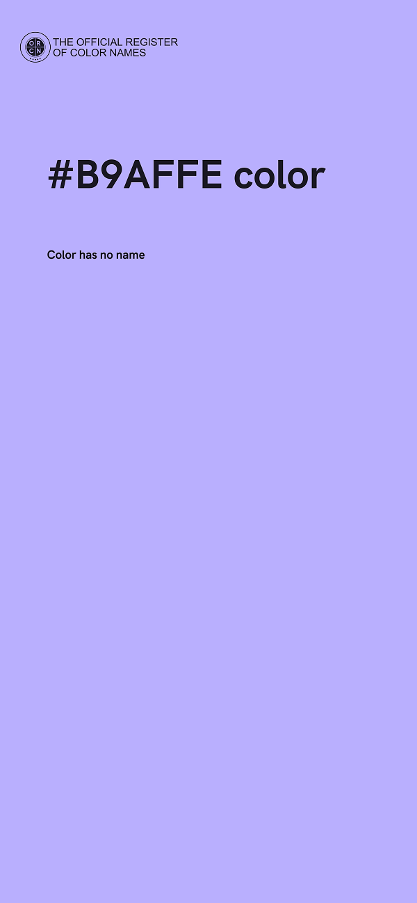 #B9AFFE color image