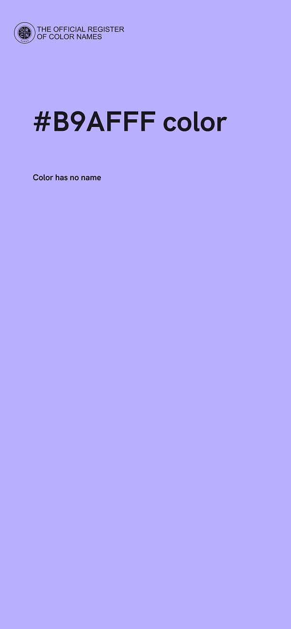 #B9AFFF color image
