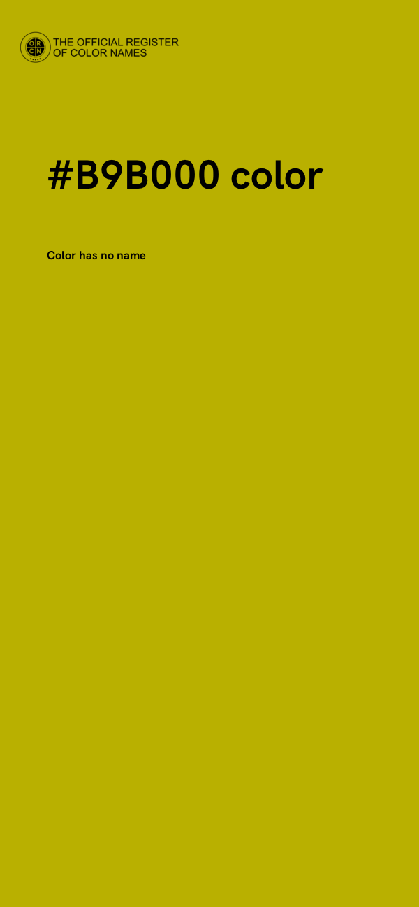 #B9B000 color image