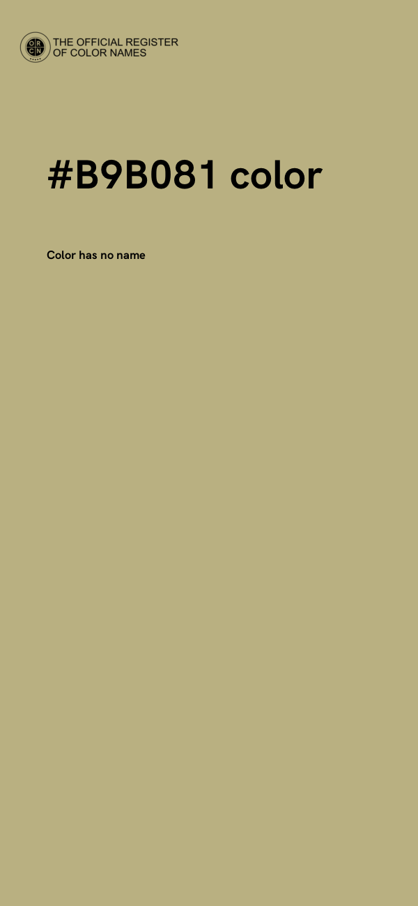#B9B081 color image