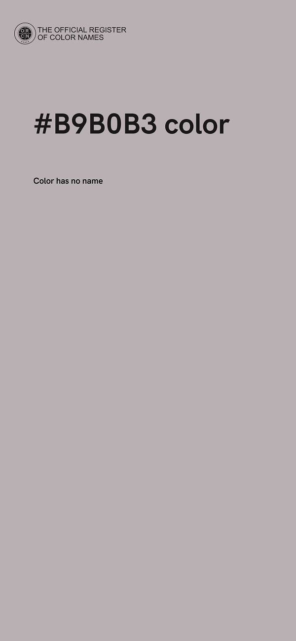#B9B0B3 color image