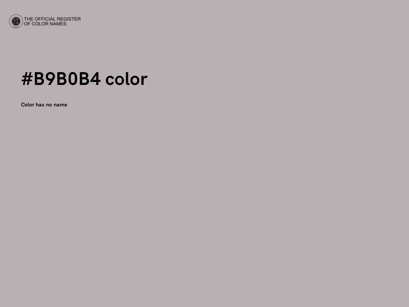 #B9B0B4 color image
