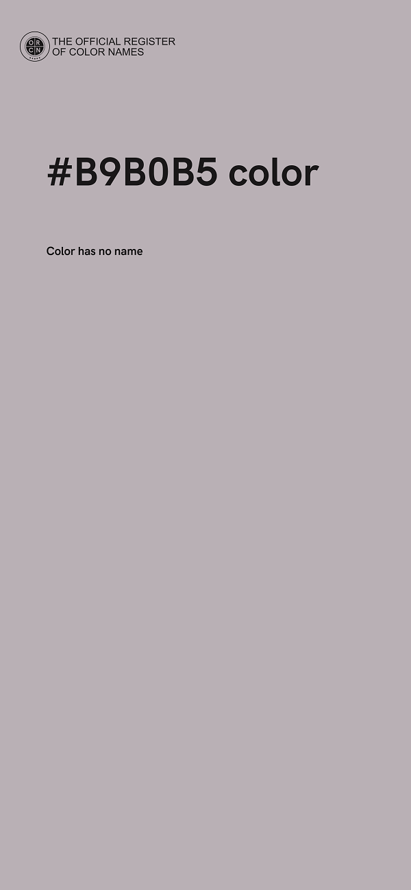 #B9B0B5 color image
