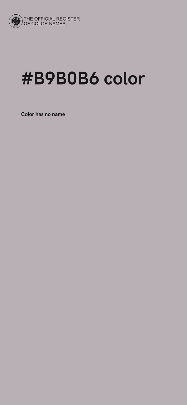 #B9B0B6 color image