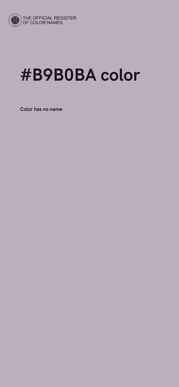 #B9B0BA color image