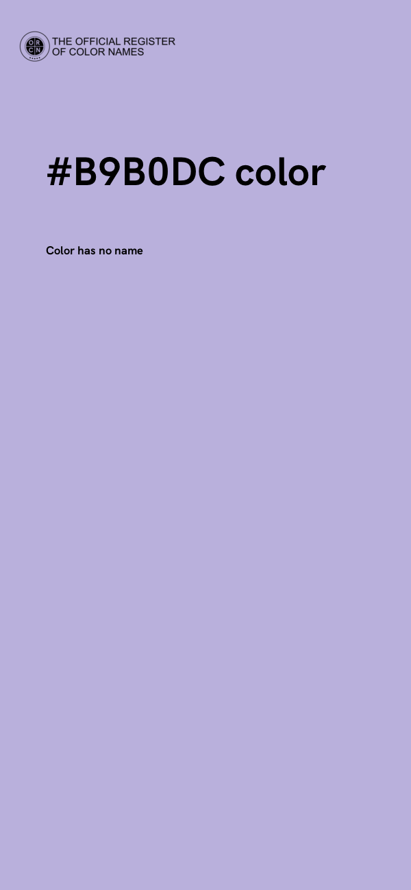 #B9B0DC color image